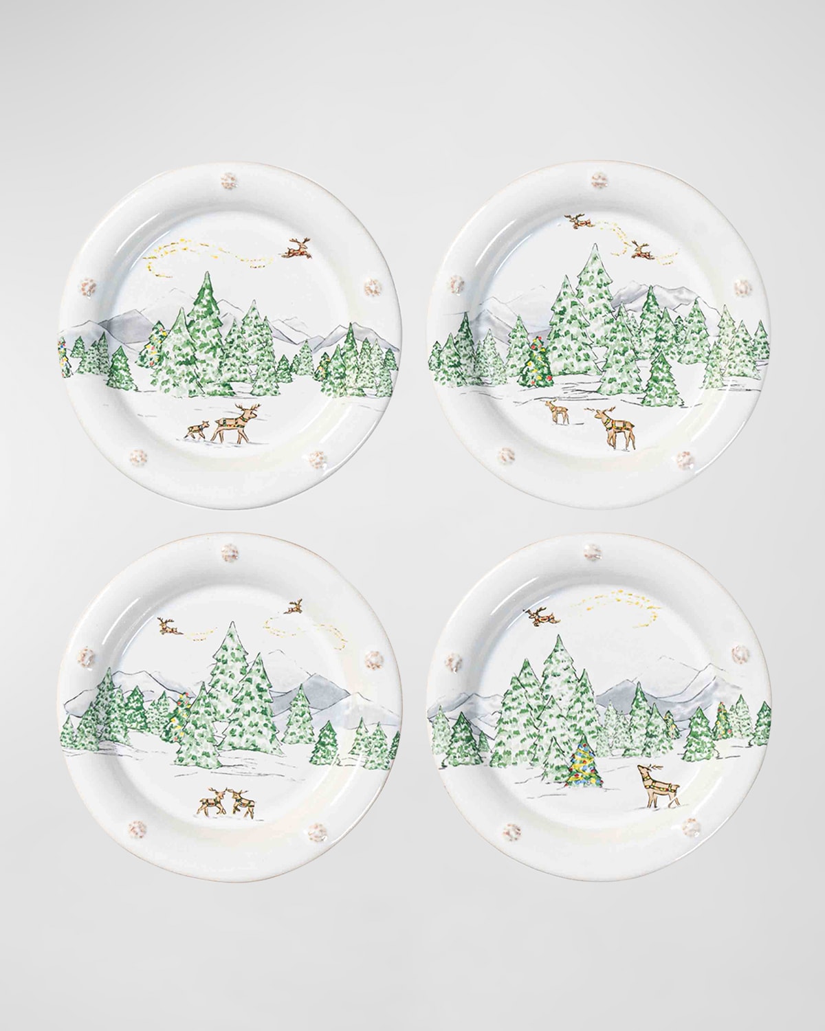 Image Juliska Berry & Thread North Pole Cocktail Plates, Set of 4