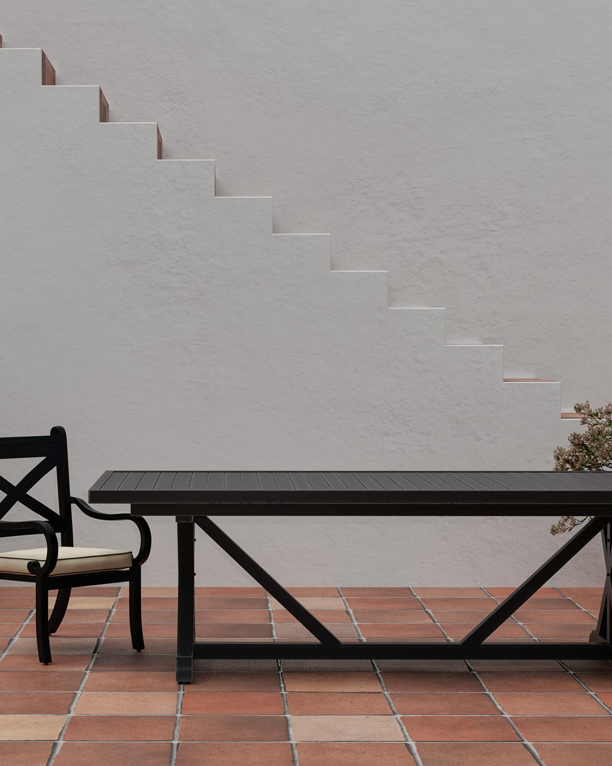 Image Sunset West Monterey 96" Outdoor Dining Table
