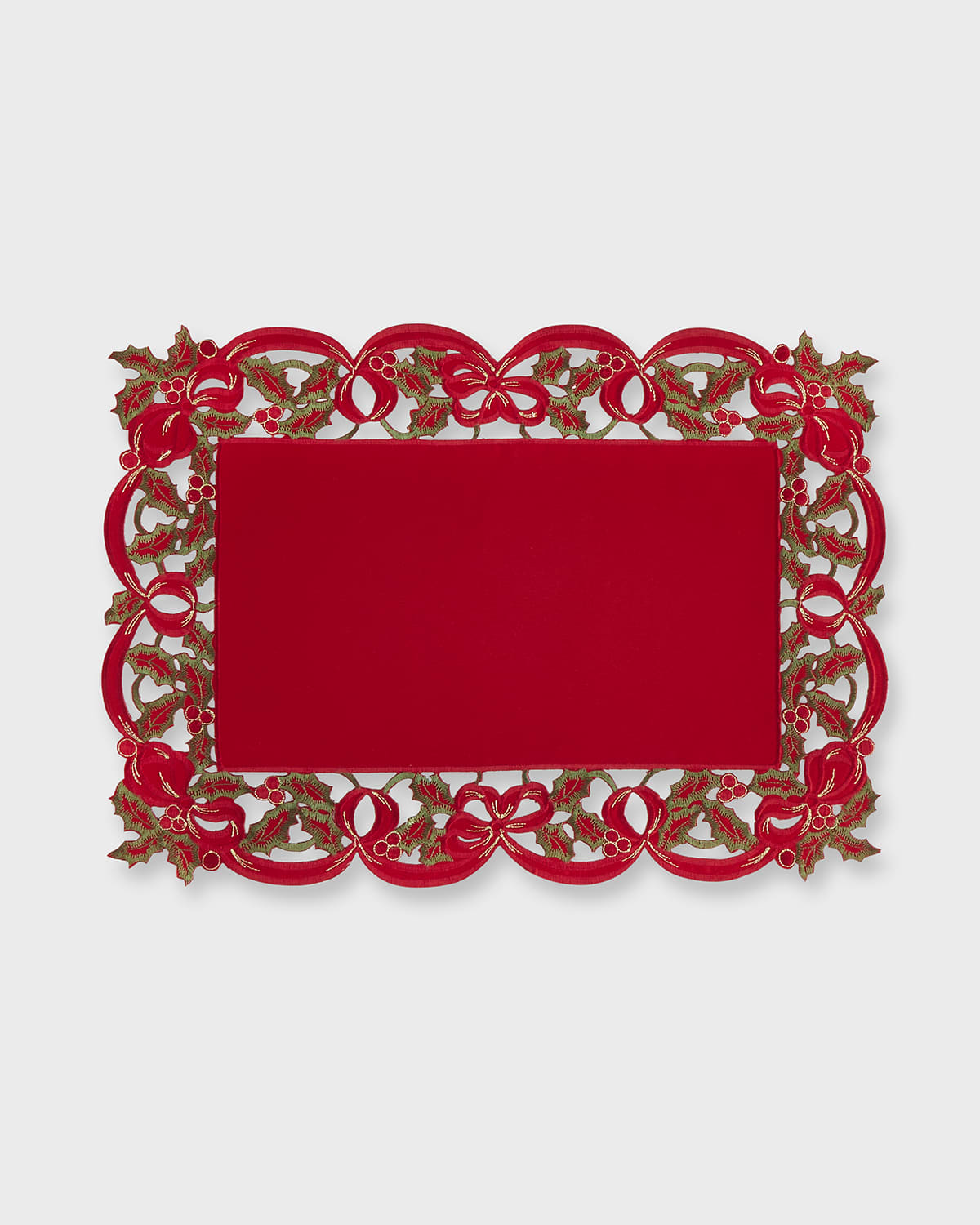 Image Holly Ribbon Placemats, Set of 4 