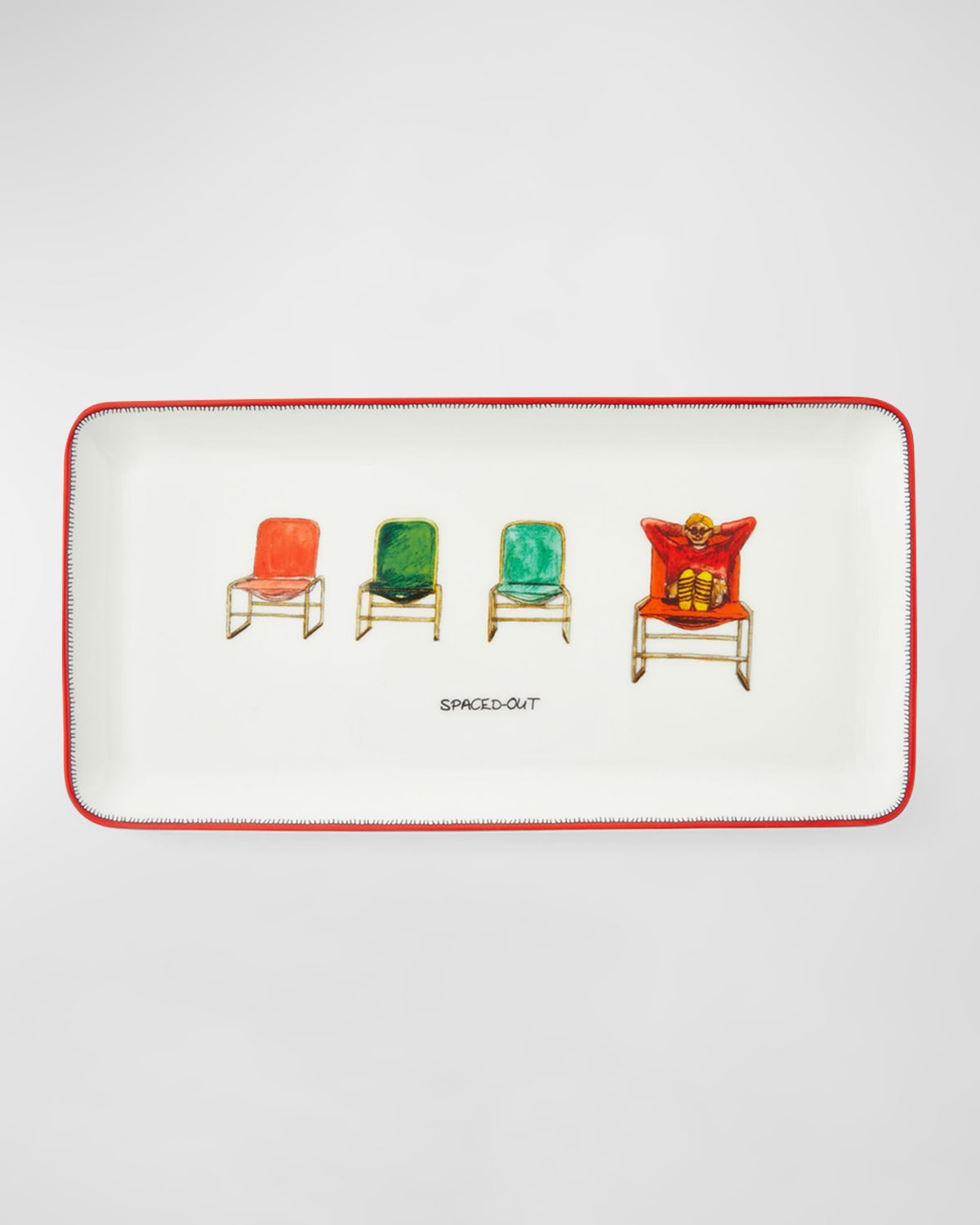 Image Kit Kemp for Spode Doodle Sandwich Platter, 12"