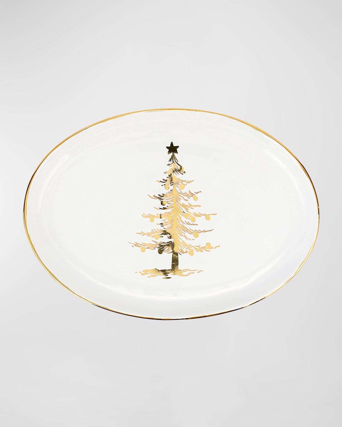 Image Vietri Medici Natale Oval Platter 