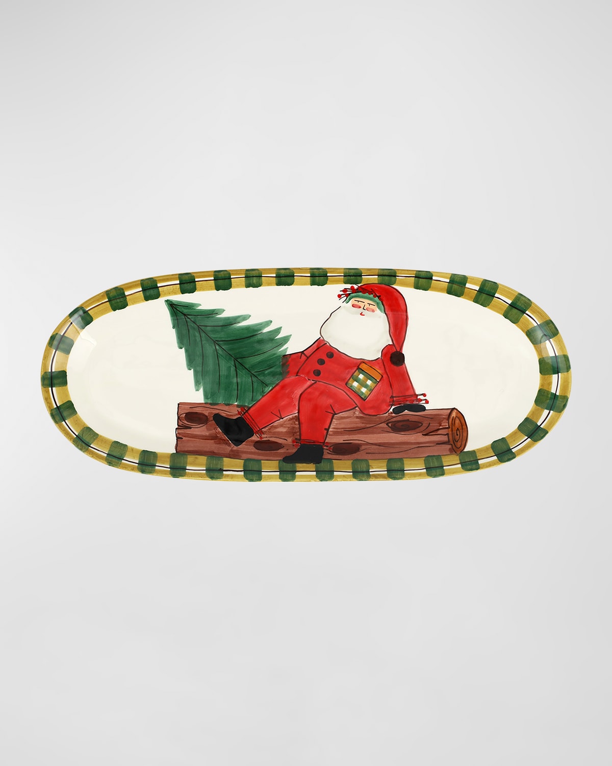 Image Vietri Old St. Nick Narrow Oval Platter