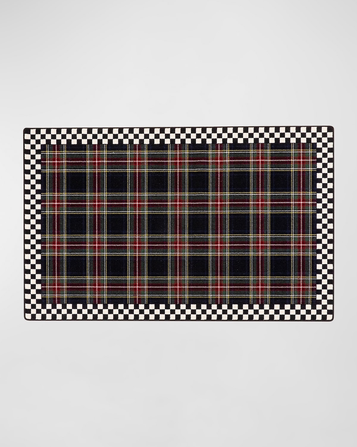MacKenzie Modern Tartan Crest Round Rug