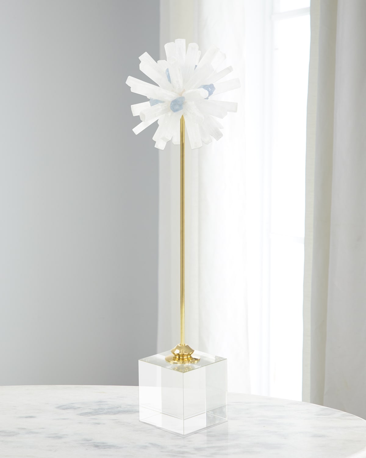 Image John-Richard Collection Selenite Starburst Sculpture I 