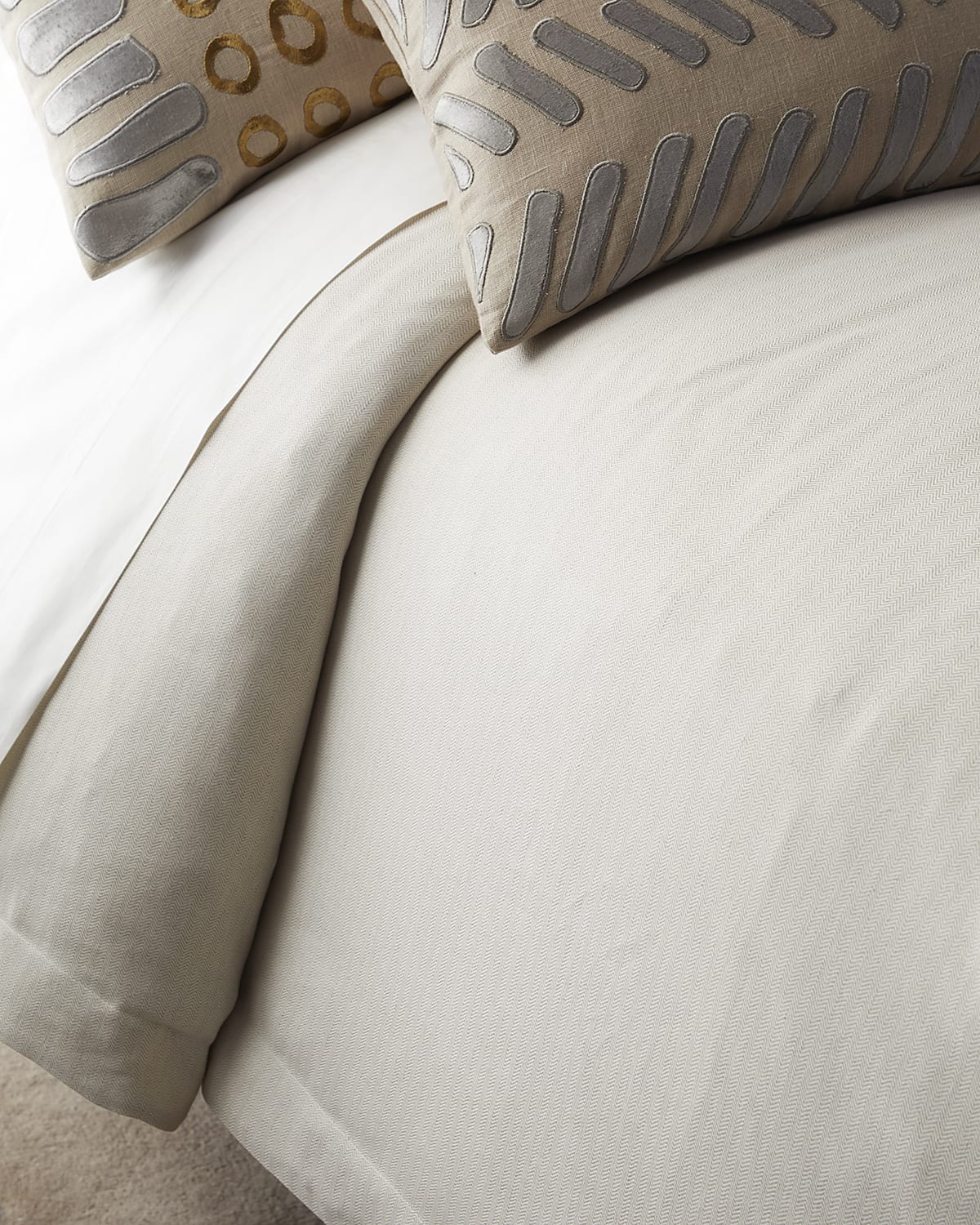 Image Lili Alessandra Savannah Herringbone Duvet, King