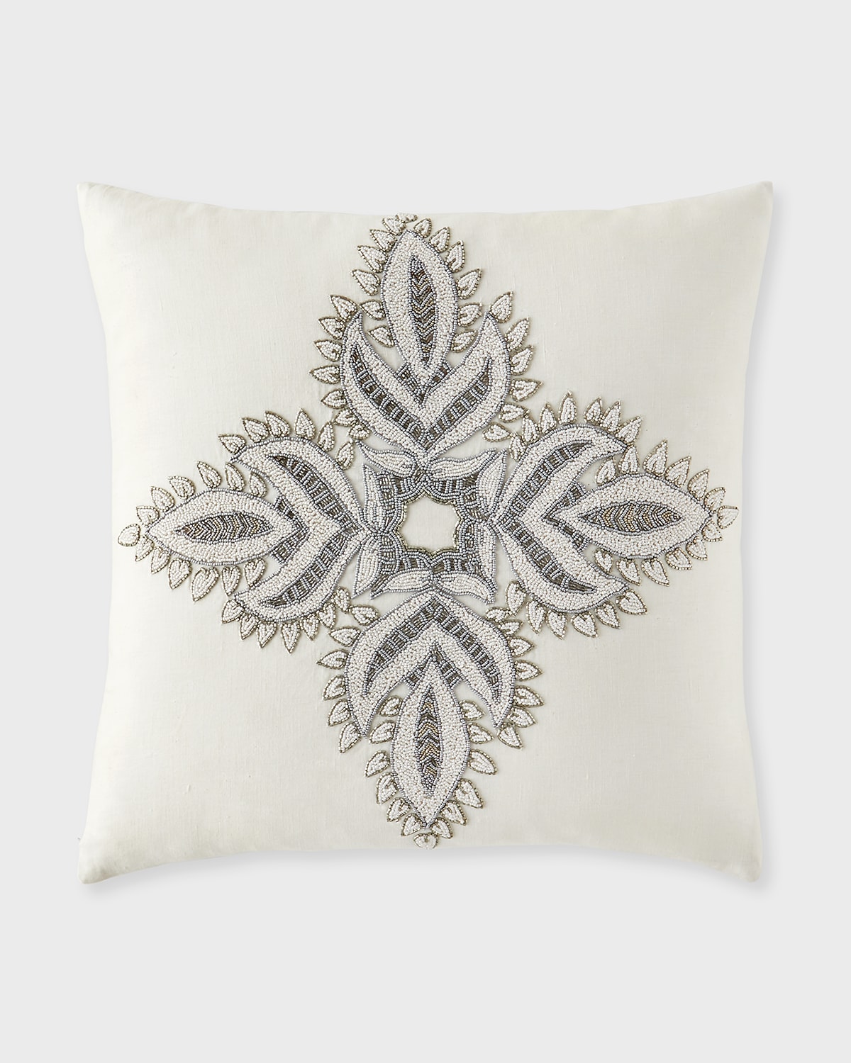 Image John Robshaw Beaded Verdin Pillow, 22" Square