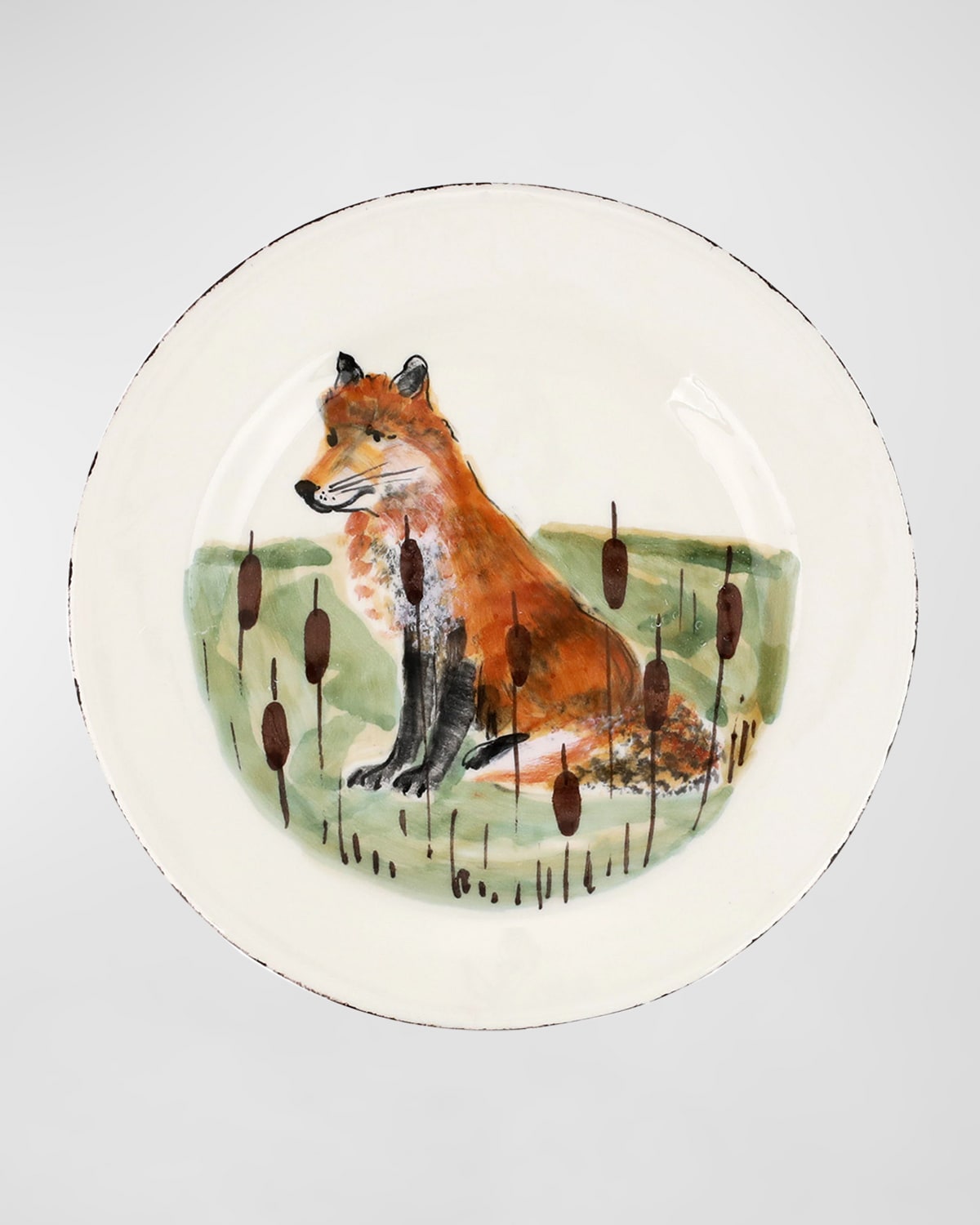 Image Vietri Wildlife Fox Salad Plate