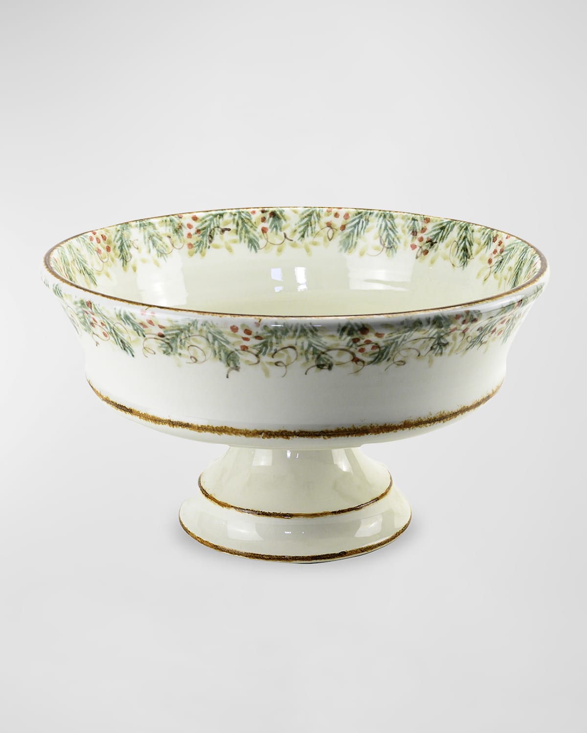 Image Arte Italica Natale Footed Serving Bowl