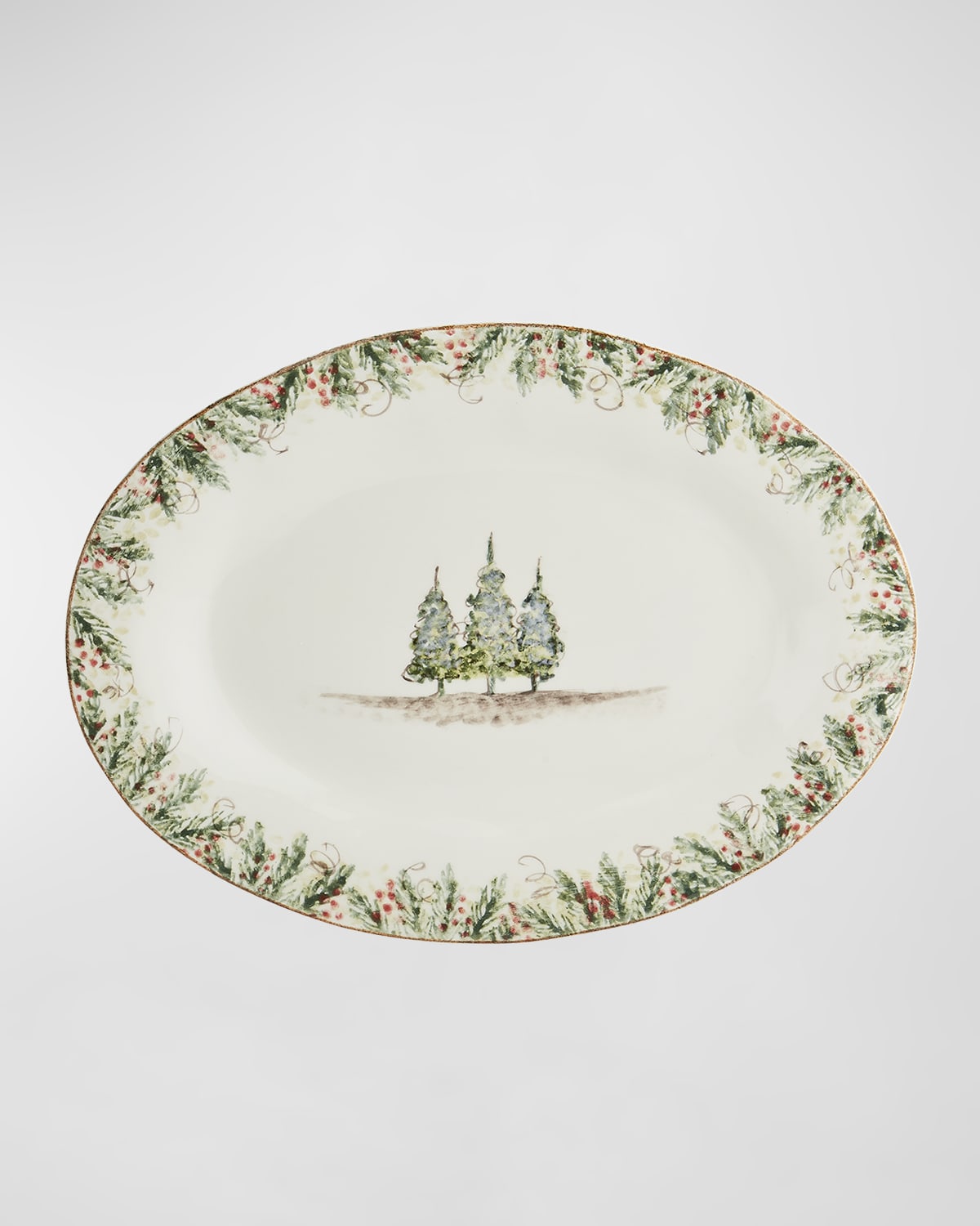 Image Arte Italica Natale Oval Platter