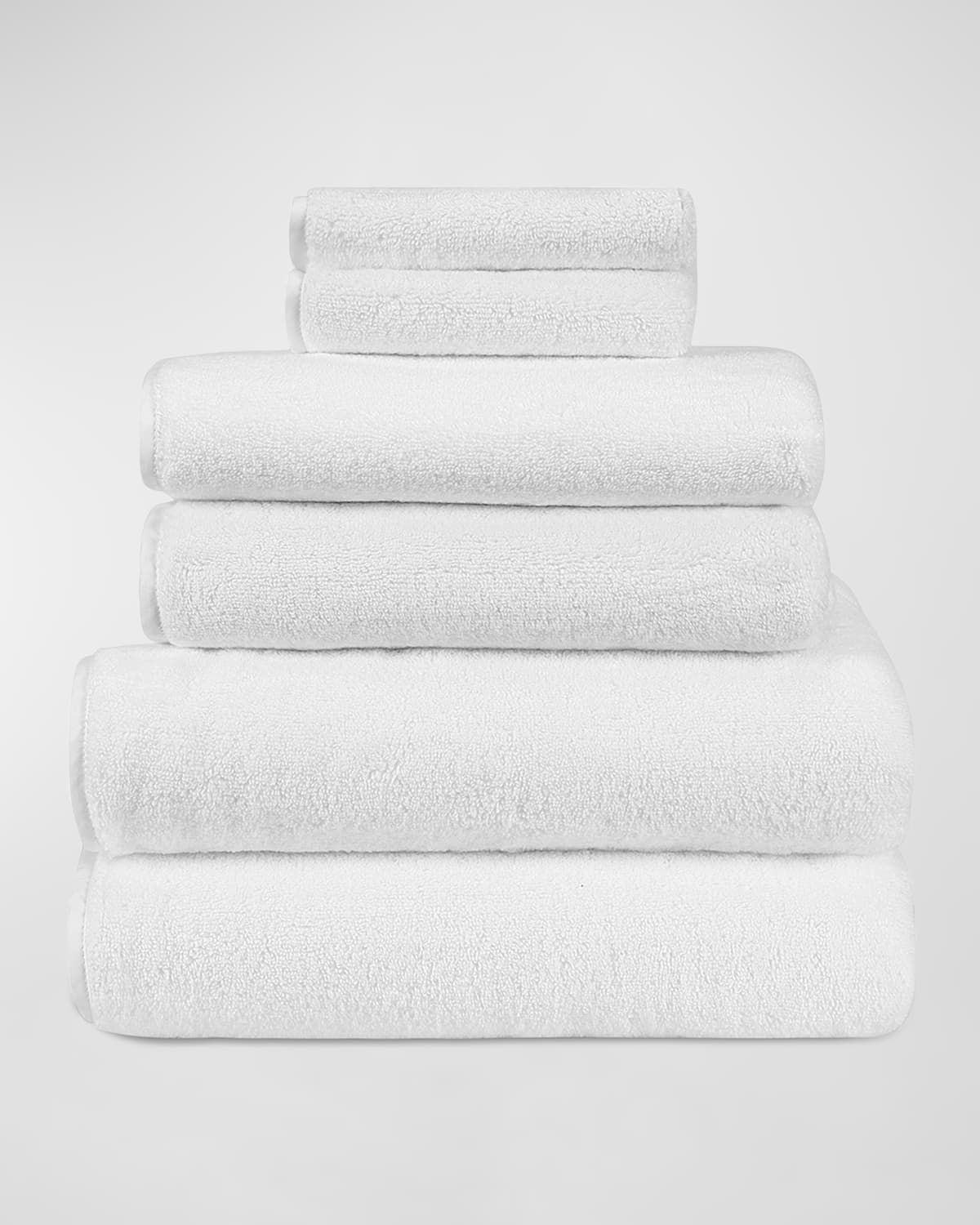 Image Home Treasures Bodrum 6-Piece Turkish Terry Cloth Bath Towel Set 