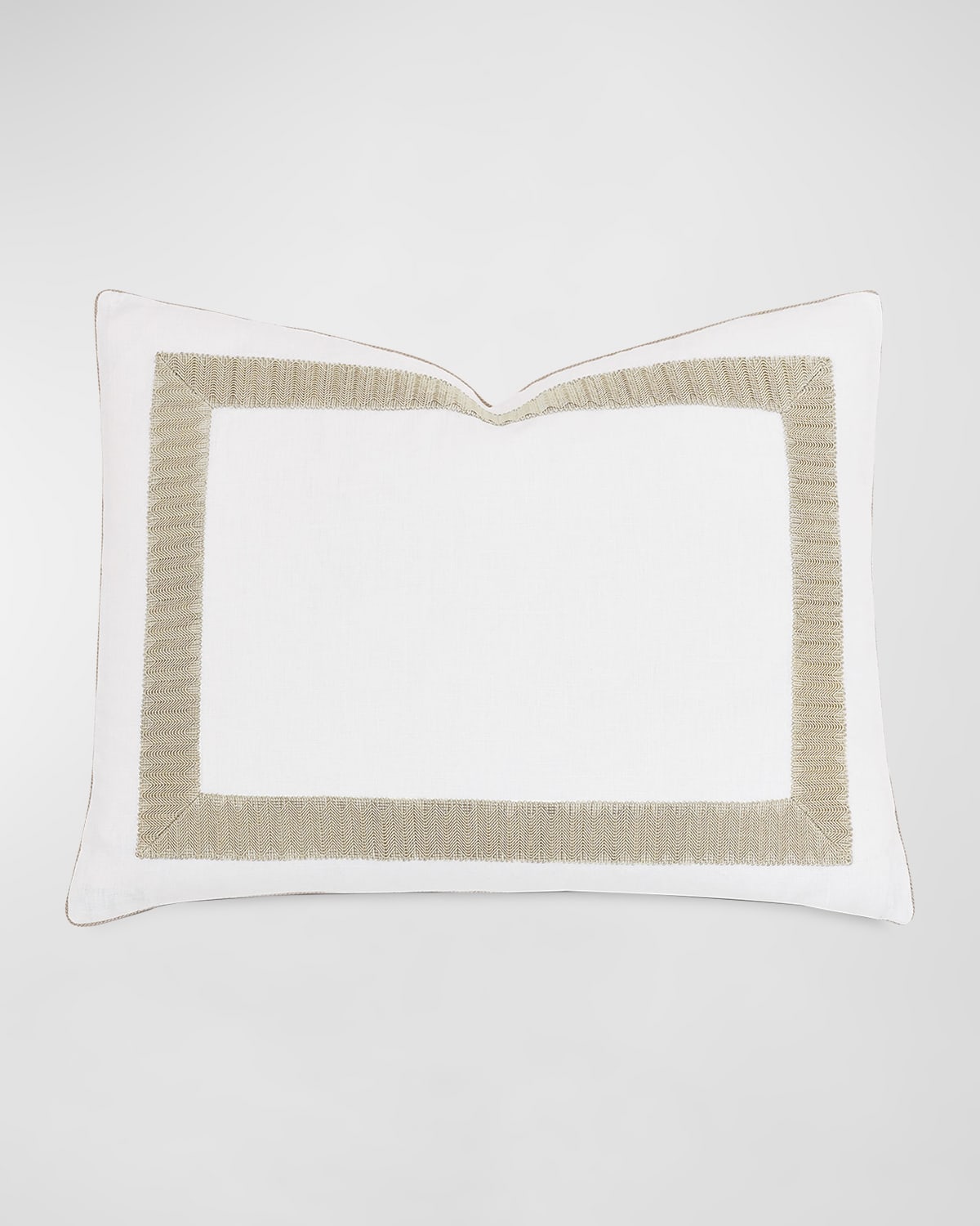 Image Barclay Butera by Eastern Accents Sussex Metallic Border Sham