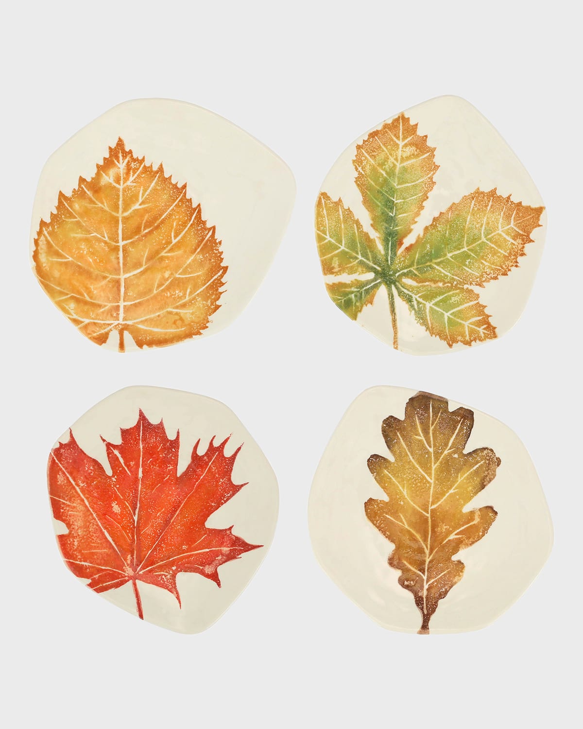 Image Vietri Autunno Assorted Salad Plates, Set of 4