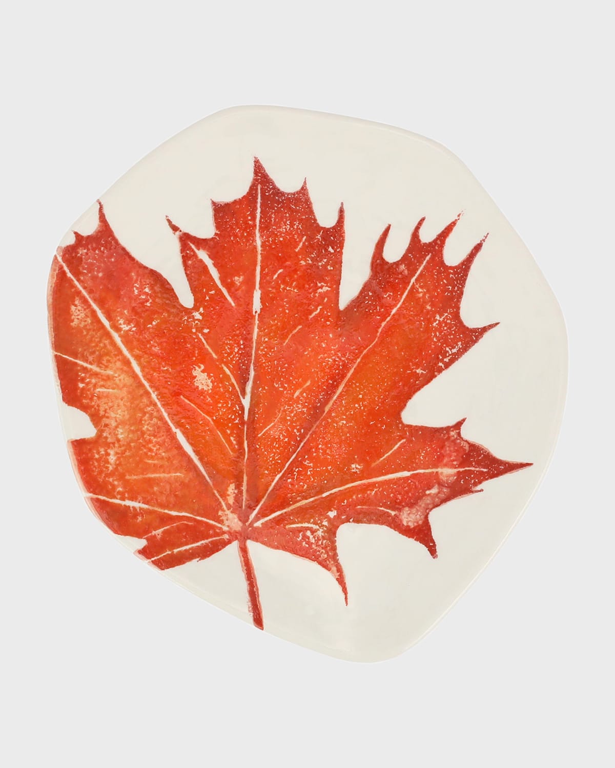 Image Vietri Autunno Maple Leaf Salad Plate 