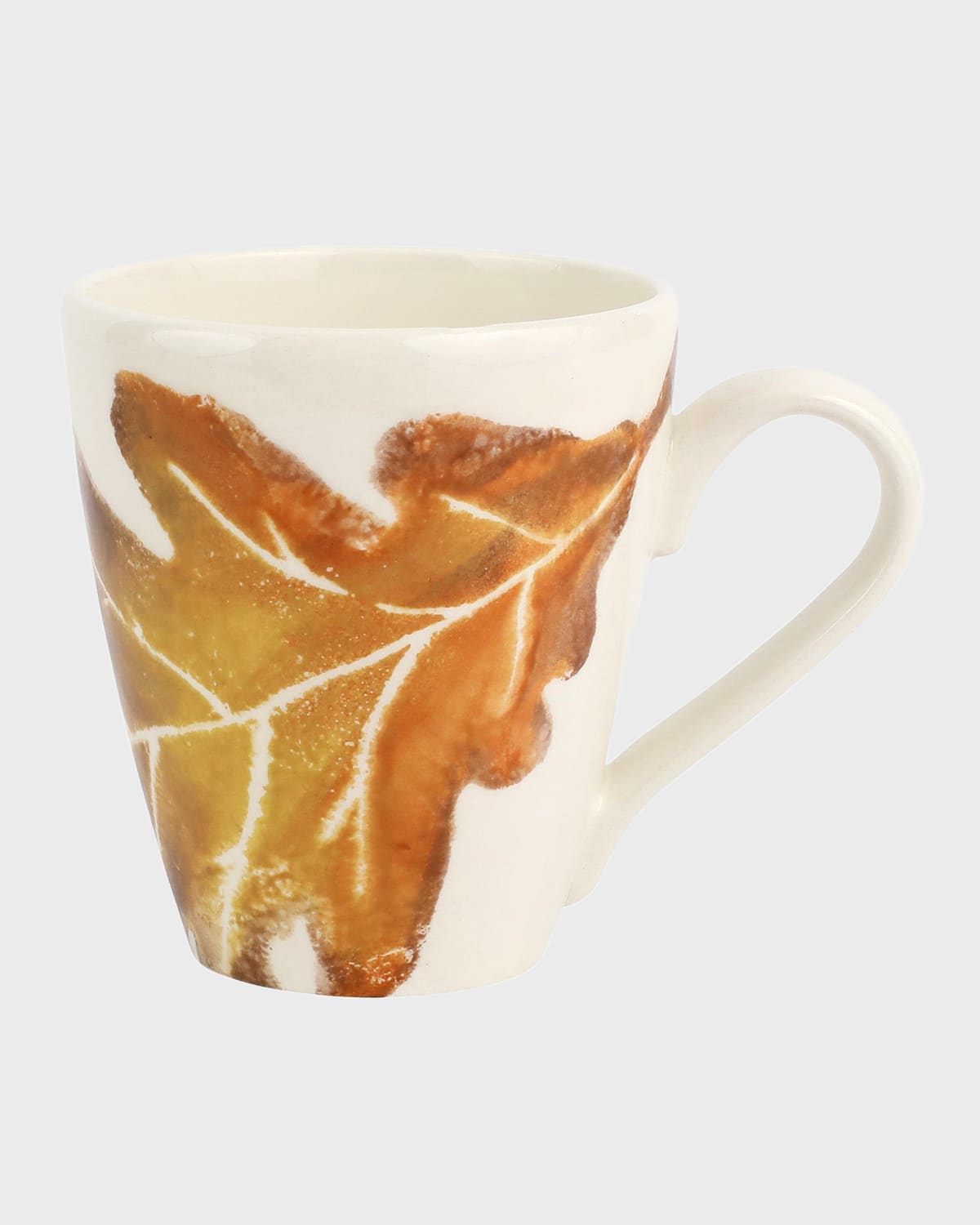 Image Vietri Autunno White Oak Leaf Mug 