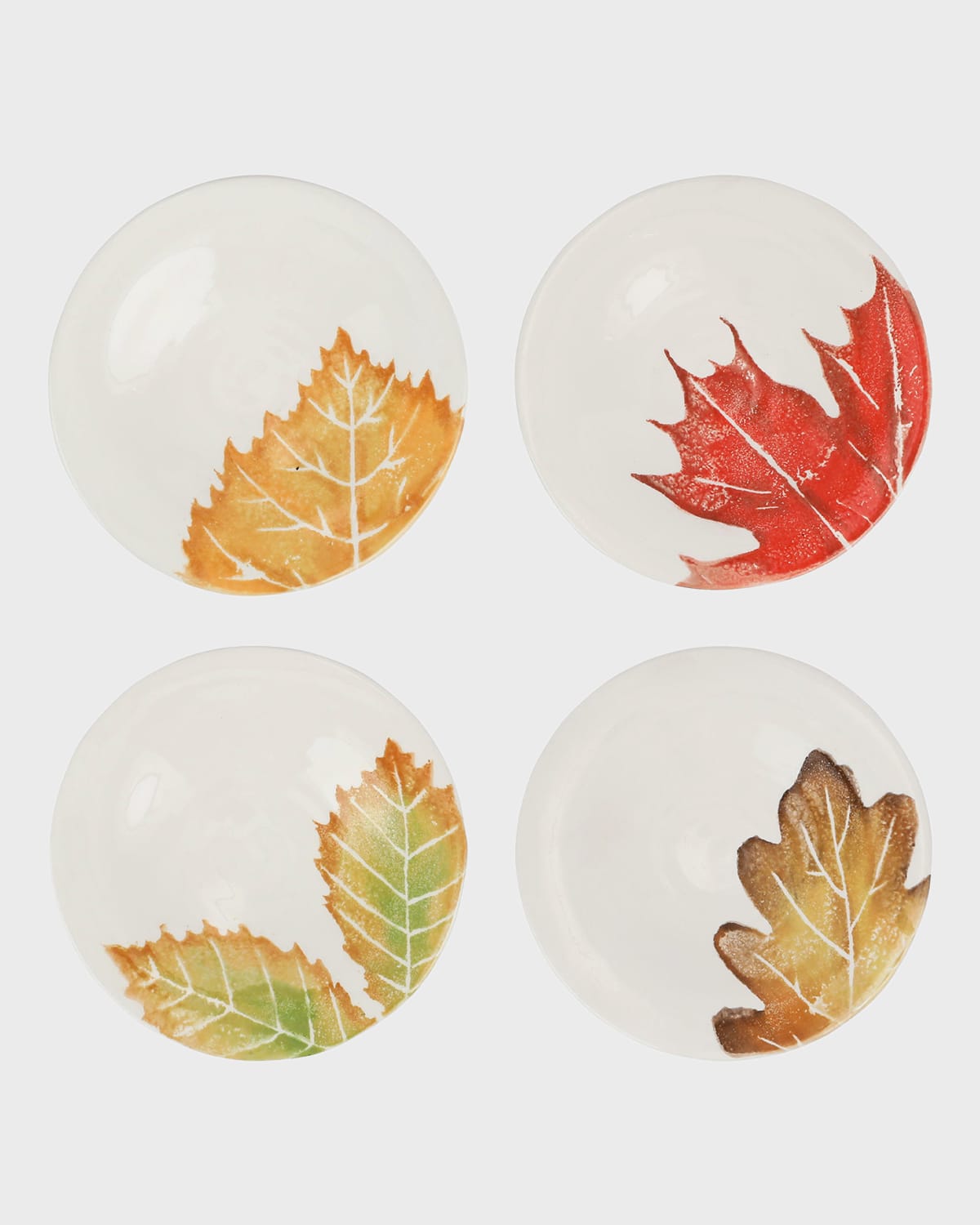 Image Vietri Autunno Assorted Canape Plates, Set of 4 