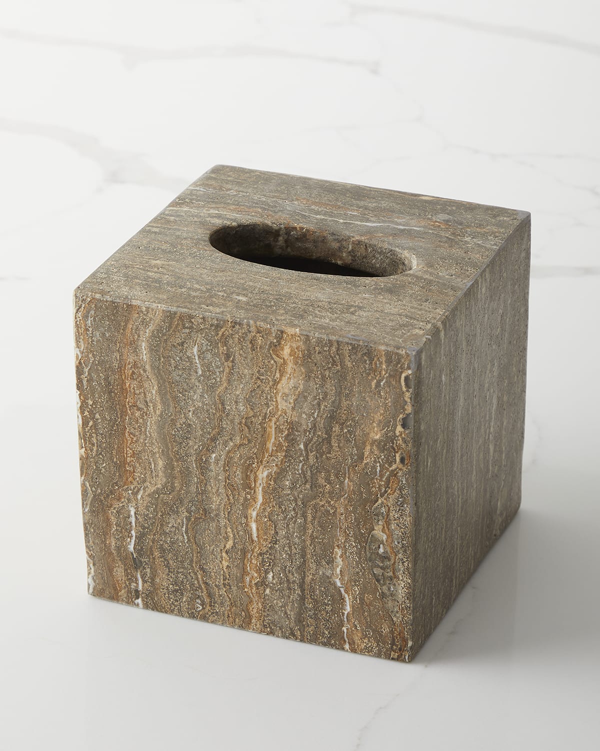 Image Pigeon and Poodle Bowen Tissue Box, Gray