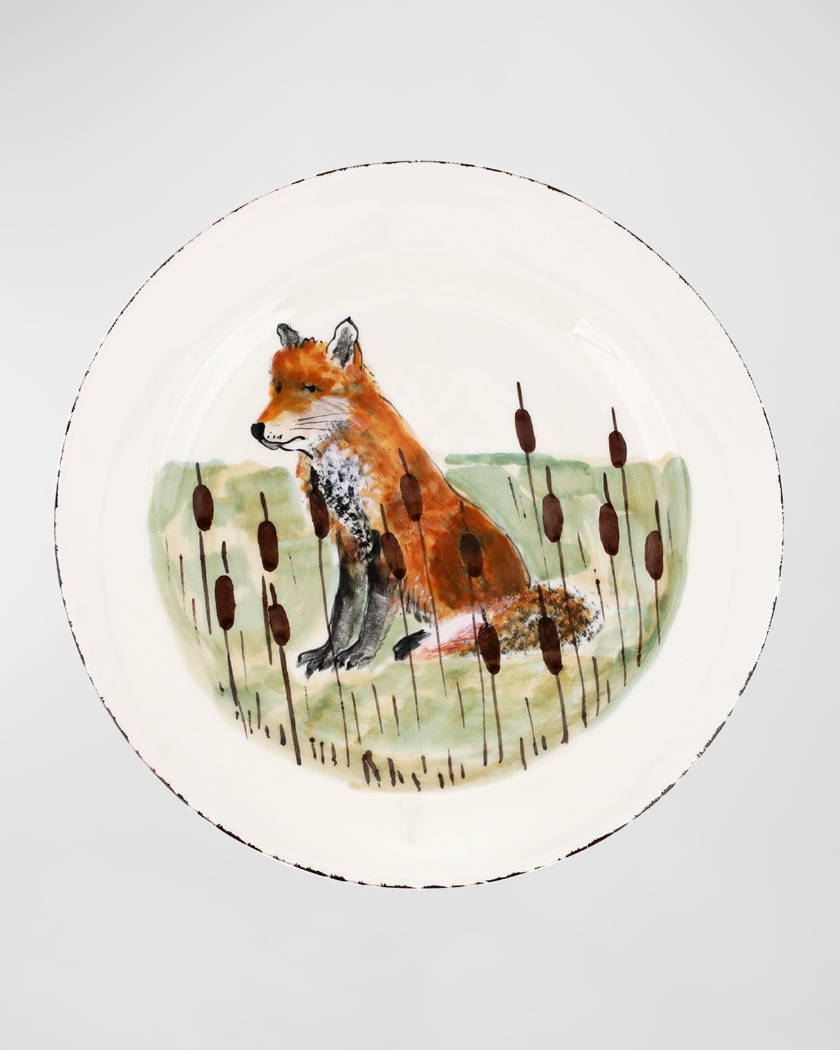 Image Vietri Wildlife Fox Dinner Plate