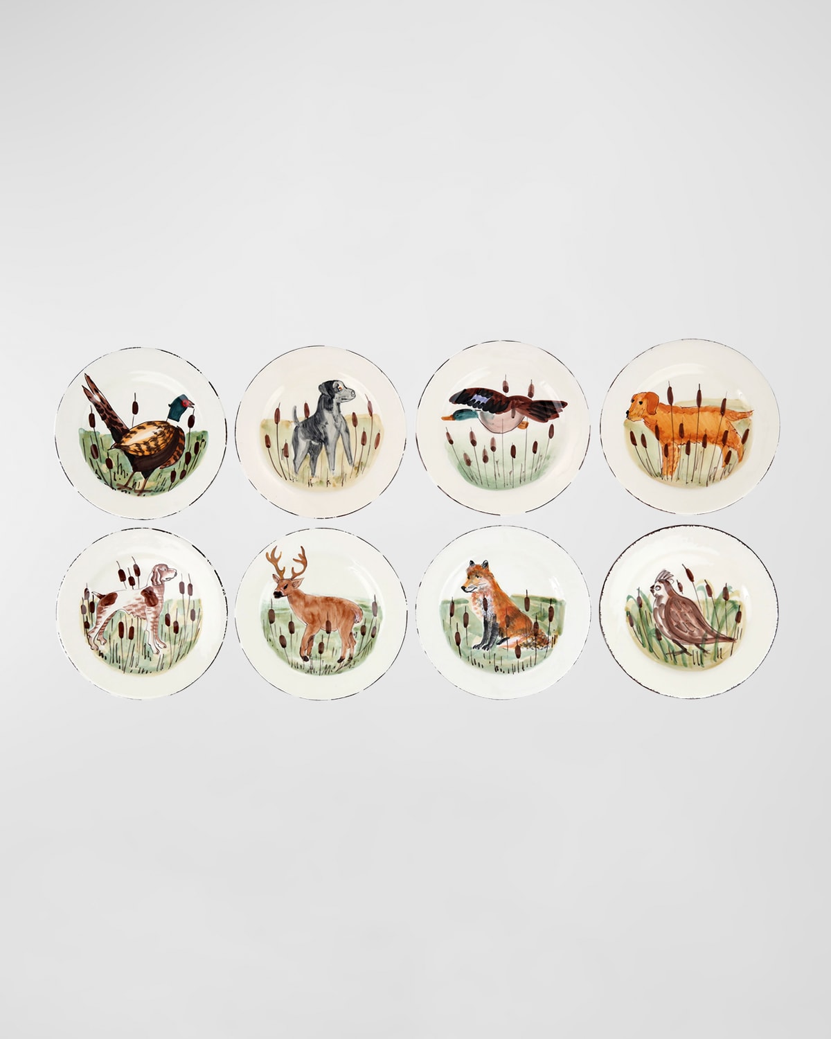 Image Vietri Wildlife Assorted Salad Plates, Set of 8