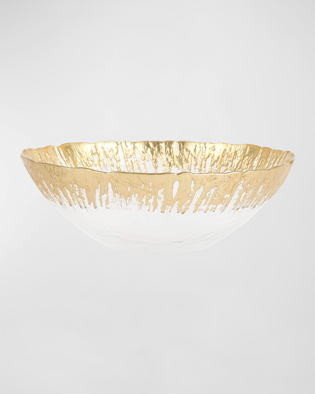 Image Vietri Rufolo Glass Metallic Brushstroke Small Bowl