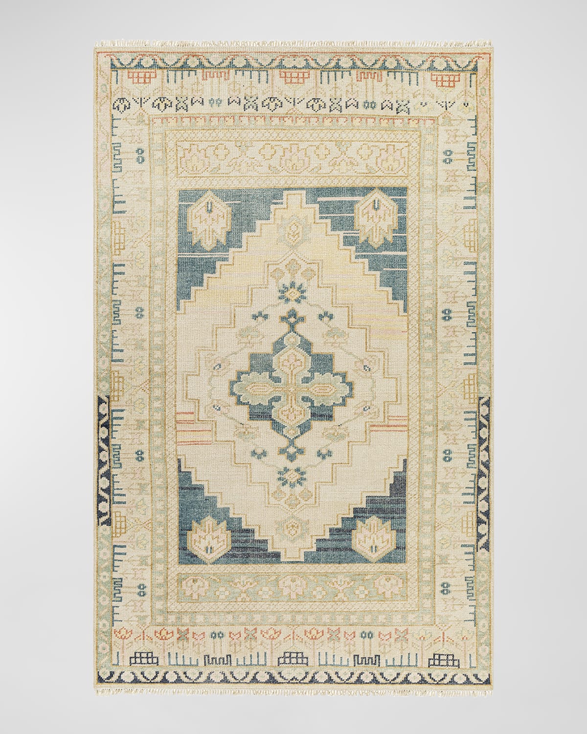 Image Surya Rugs Anadolu Teal Hand-Knotted Rug, 9' x 12'