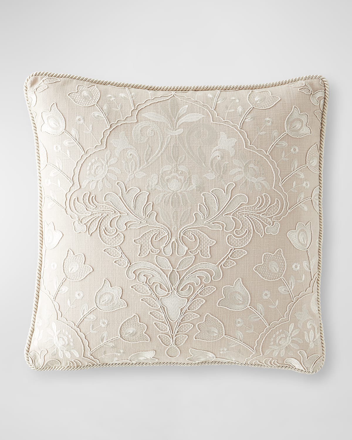 Image Austin Horn Collection Tulip Embroidered Pillow, 20" Square 