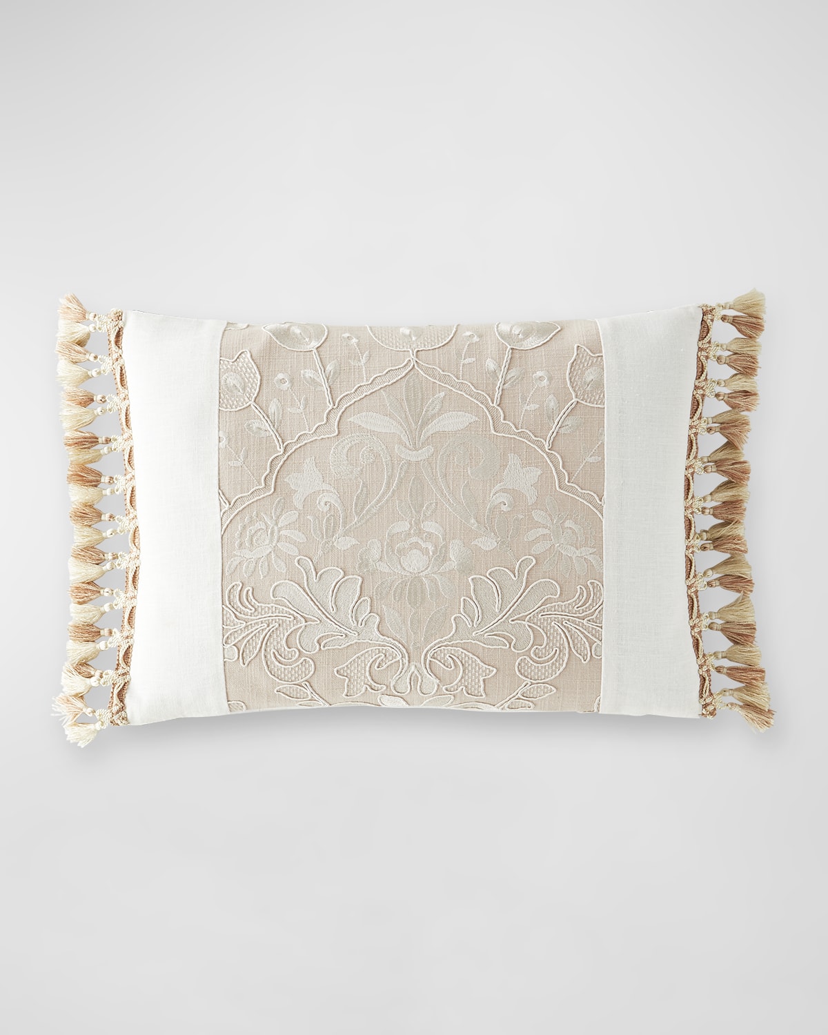 Image Austin Horn Collection Tulip Embroidered Boudoir Pillow, 20" x 14" 