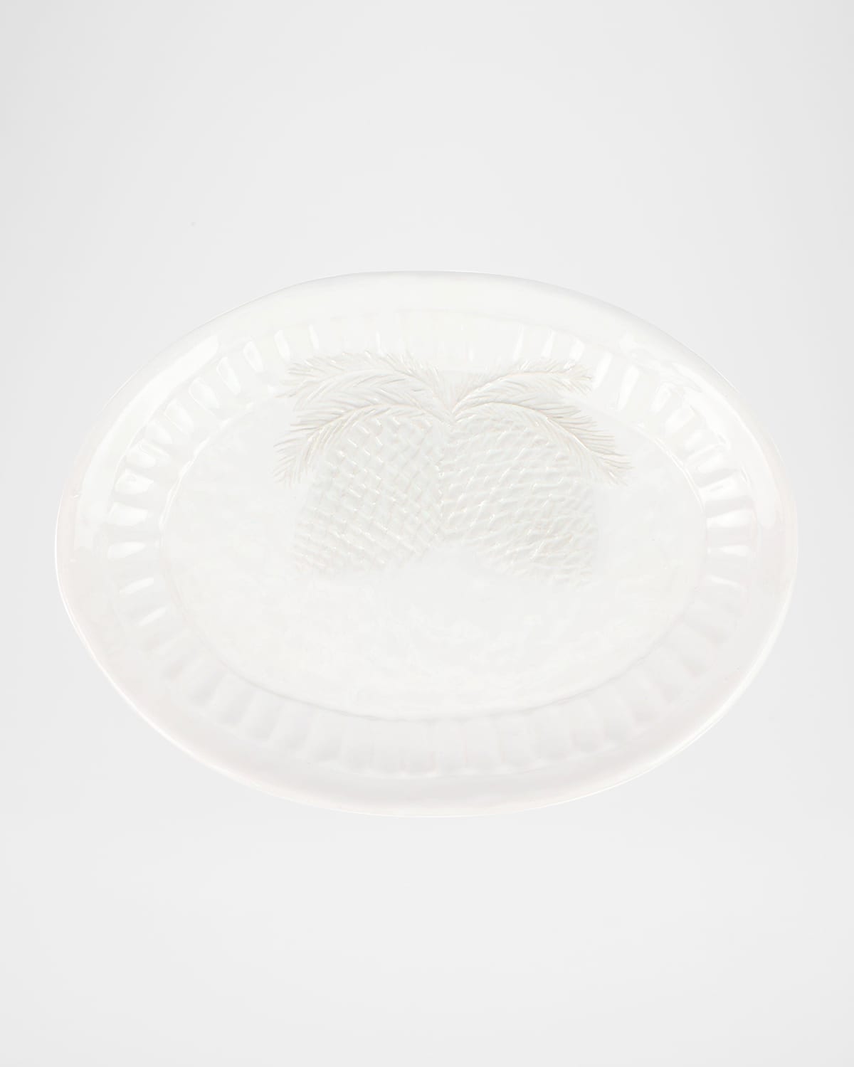 Image Vietri Pietra Natale Pinecone Small Oval Platter
