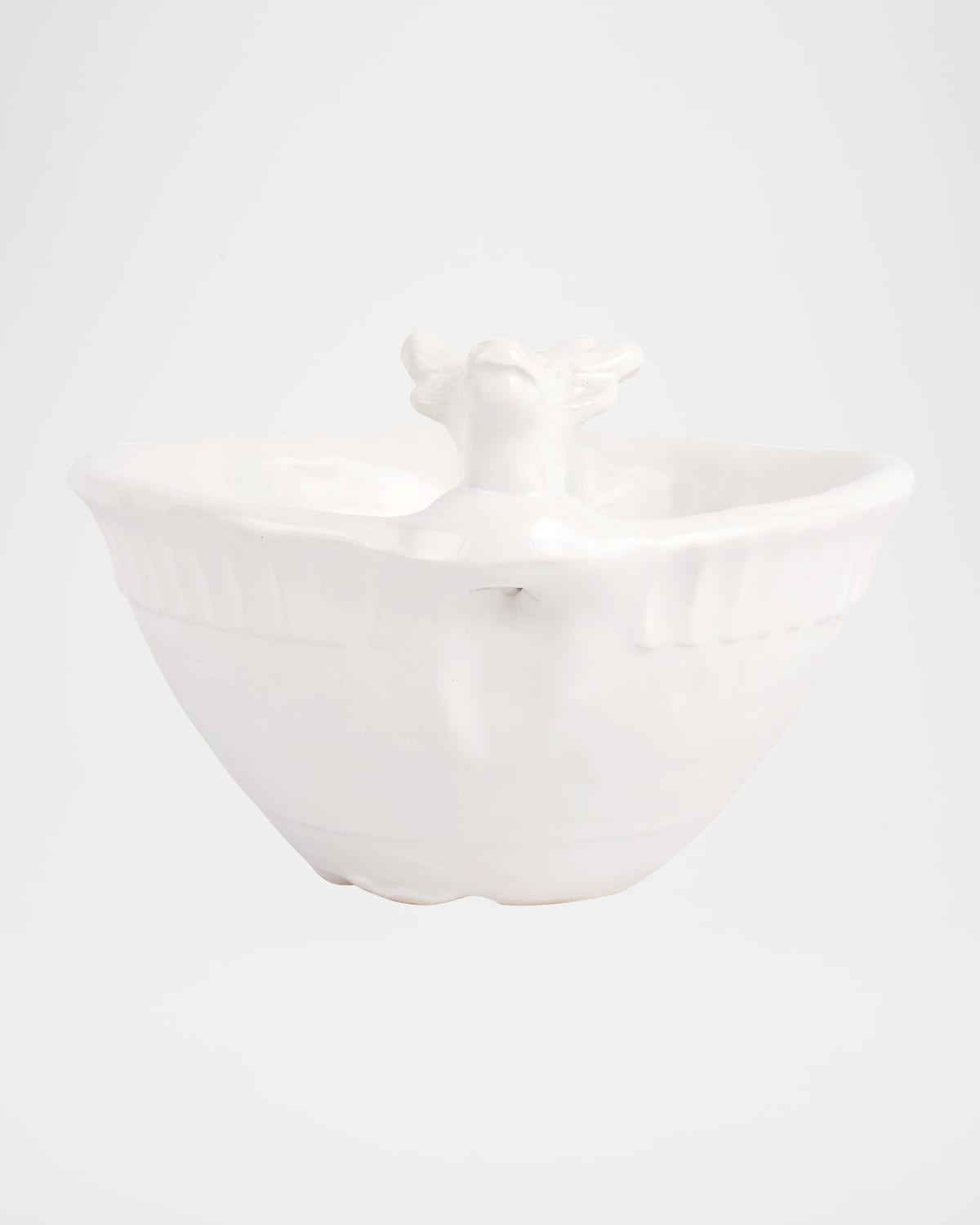 Image Vietri Pietra Natale Figural Deer Deep Bowl