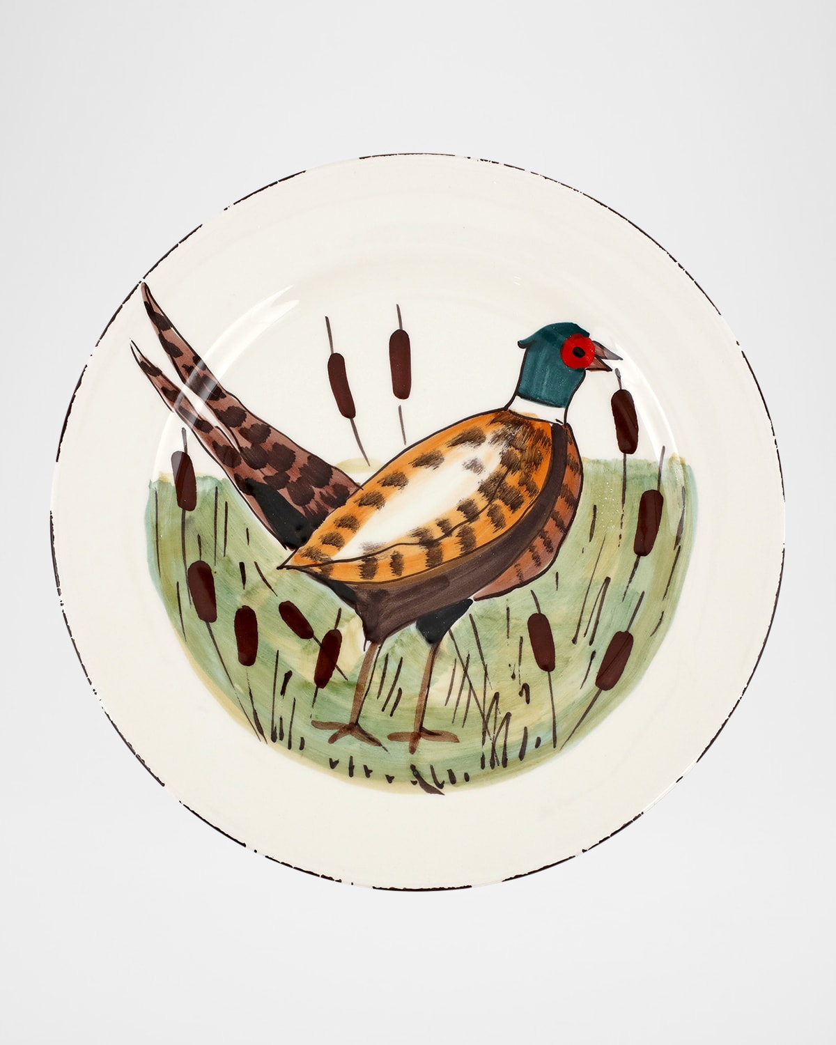 Image Vietri Wildlife Pheasant Dinner Plate