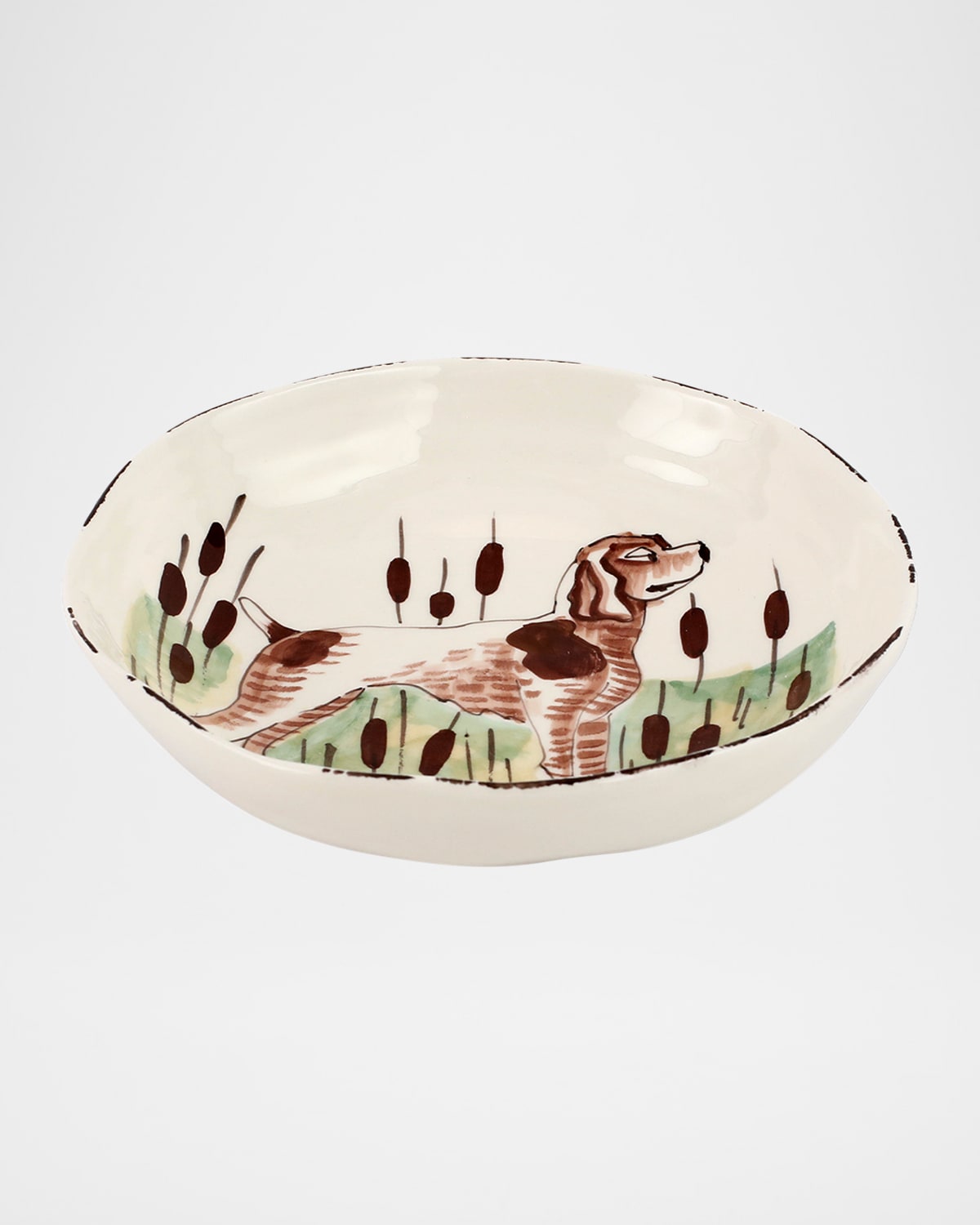 Image Vietri Wildlife Spaniel Pasta Bowl