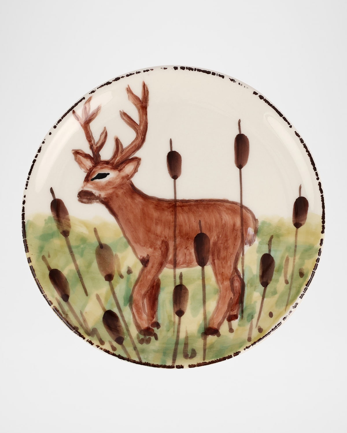Image Vietri Wildlife Deer Canape Plate