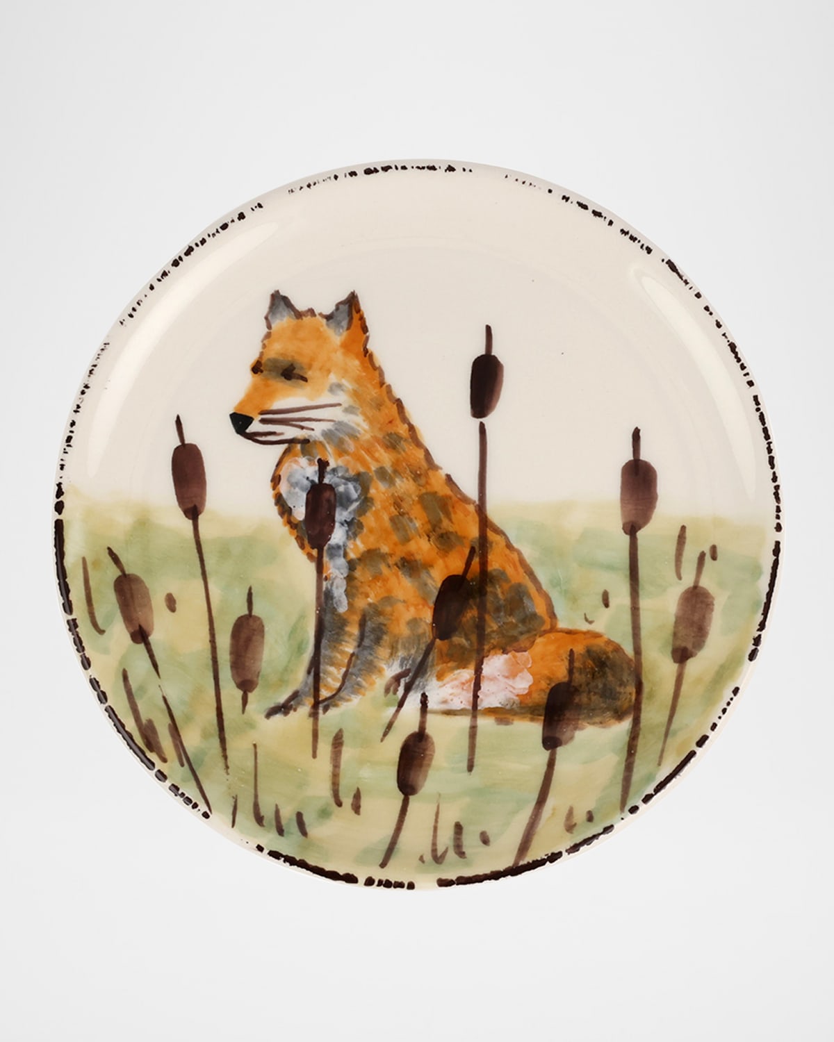 Image Vietri Wildlife Fox Canape Plate