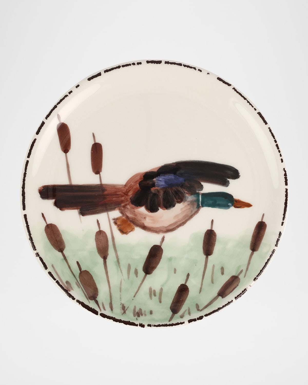 Image Vietri Wildlife Mallard Canape Plate