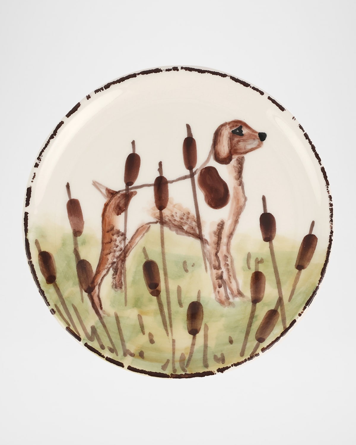 Image Vietri Wildlife Spaniel Canape Plate