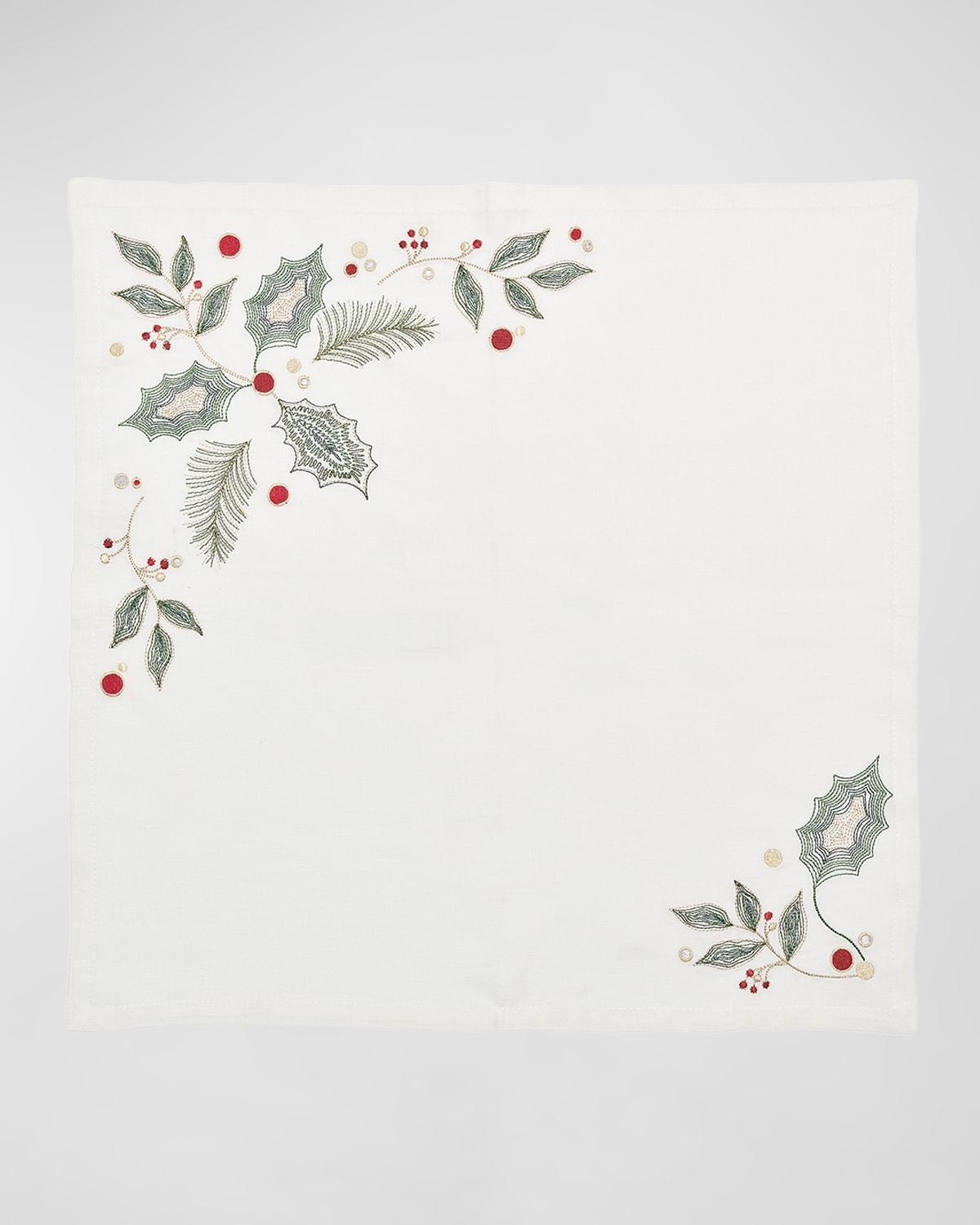 Image Kim Seybert Holly and Sprig Napkin