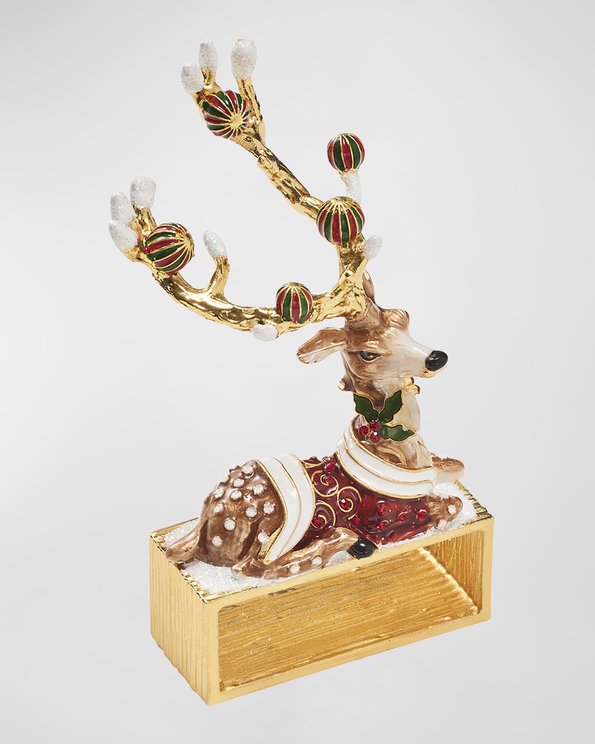 Image Kim Seybert Blitzen Christmas Napkin Rings, Set of 4