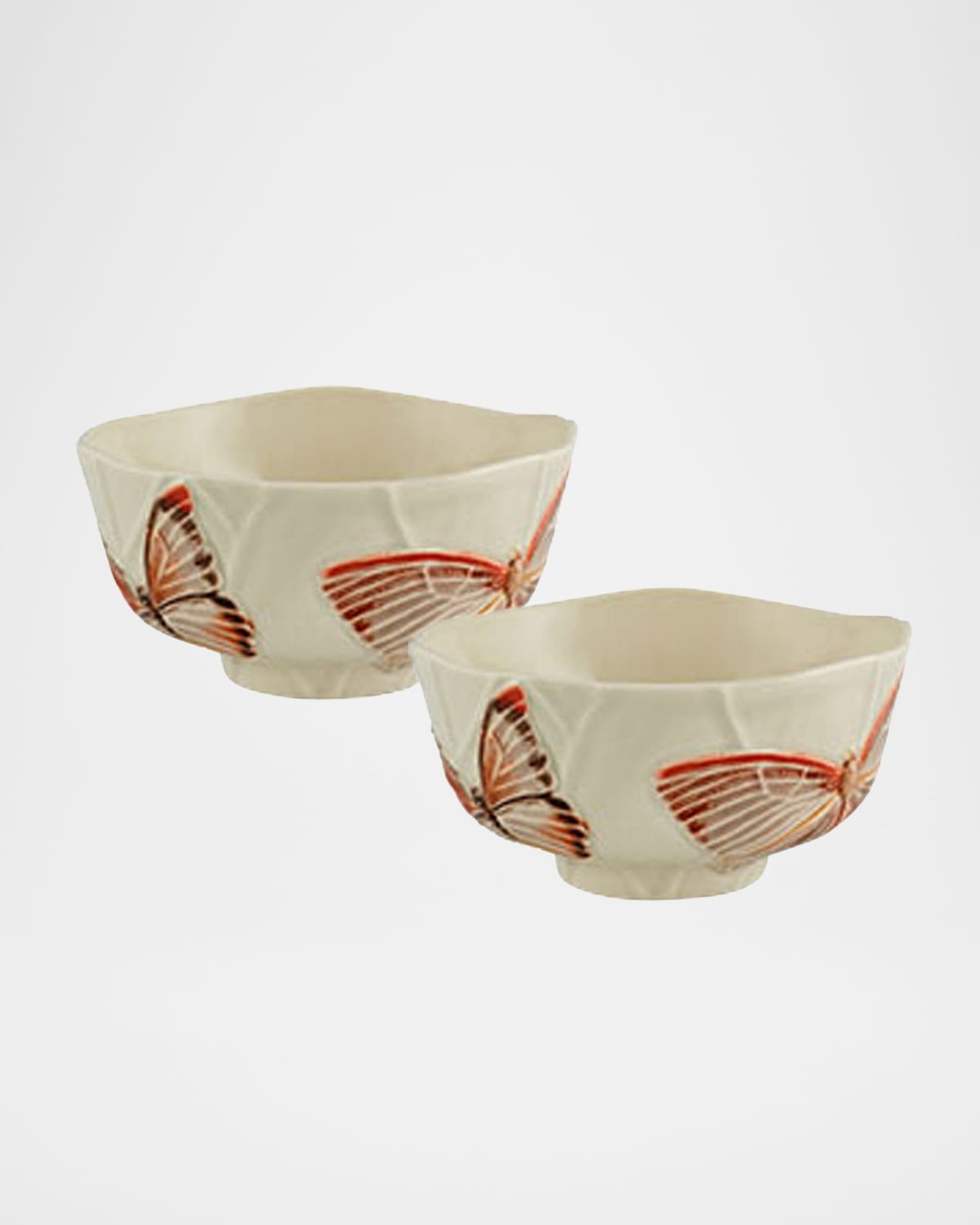 Image Bordallo Pinheiro Cloudy Butterflies Cereal Bowls by Claudia Schiffer, Set of 2