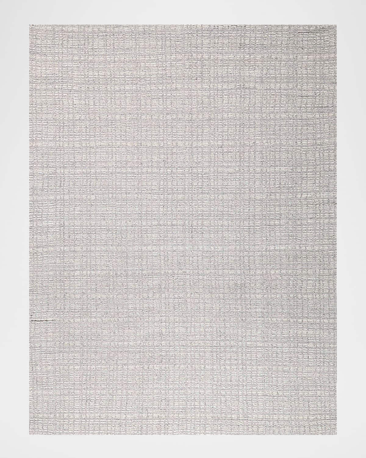 Image Exquisite Rugs Alpine Hand-Loomed Silver & Ivory Rug, 10' x 14'
