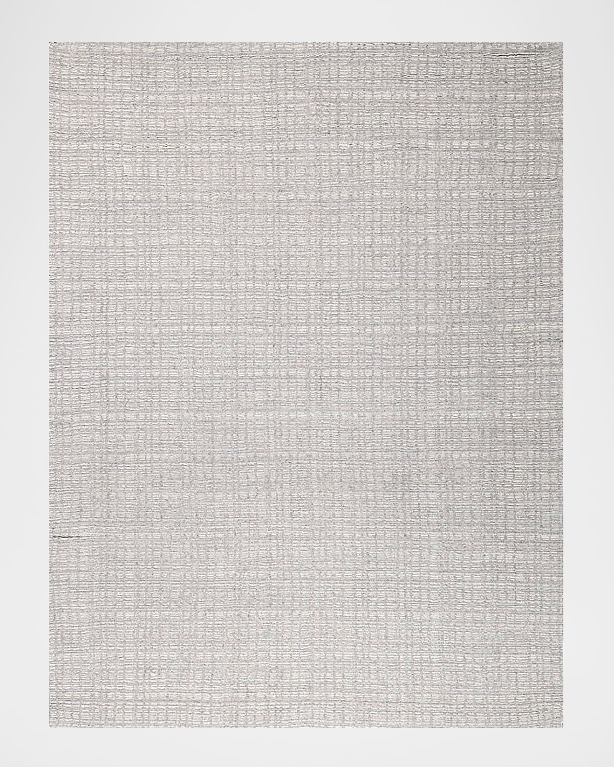 Image Exquisite Rugs Alpine Hand-Loomed Silver & Ivory Rug, 6' x 9'
