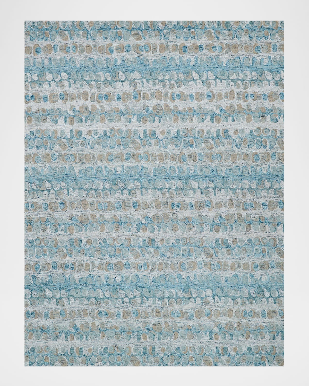 Image Exquisite Rugs Colorplay Hand-Tufted Turquoise Rug, 10' x 14'