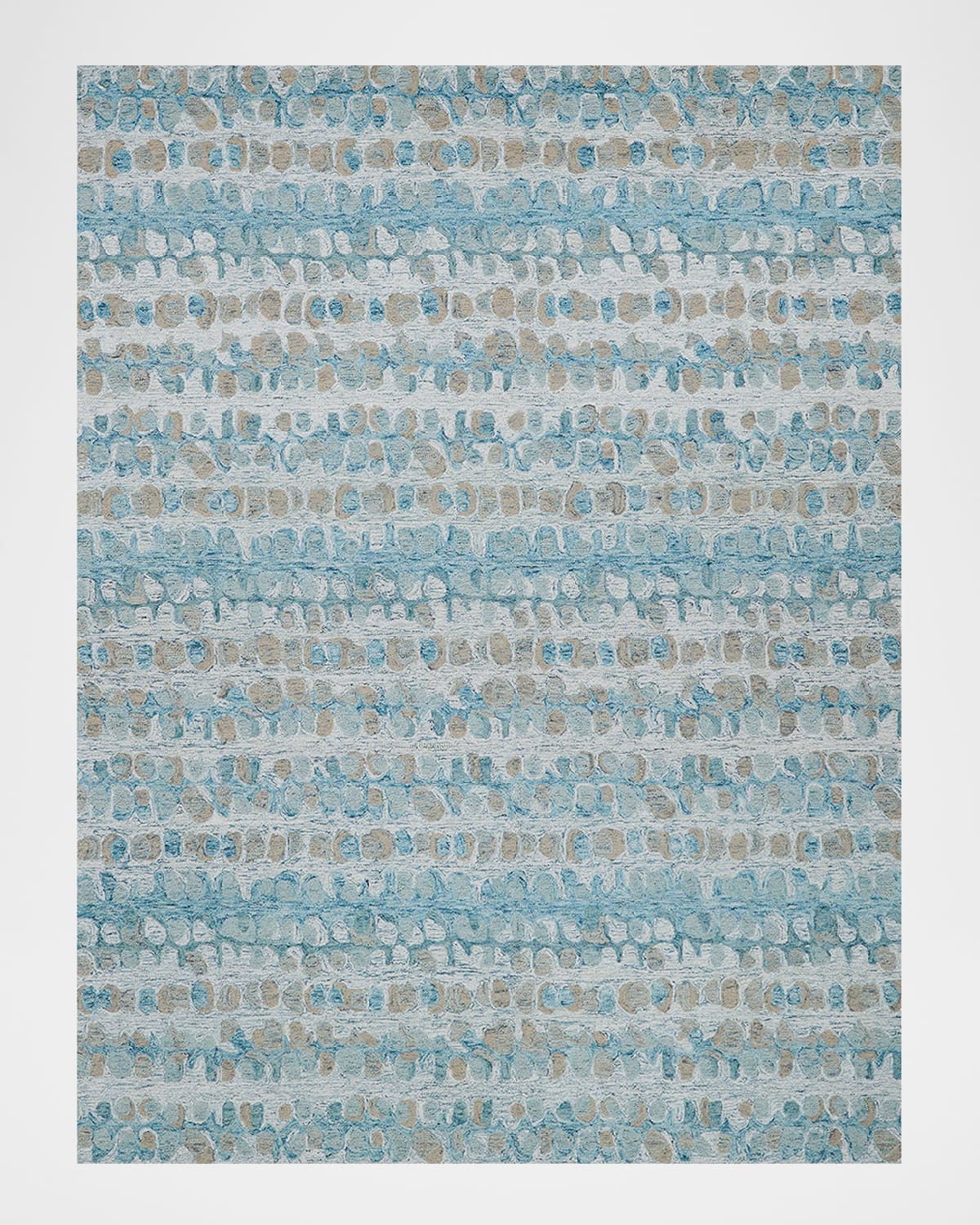 Image Exquisite Rugs Colorplay Hand-Tufted Turquoise Rug, 8' x 10'