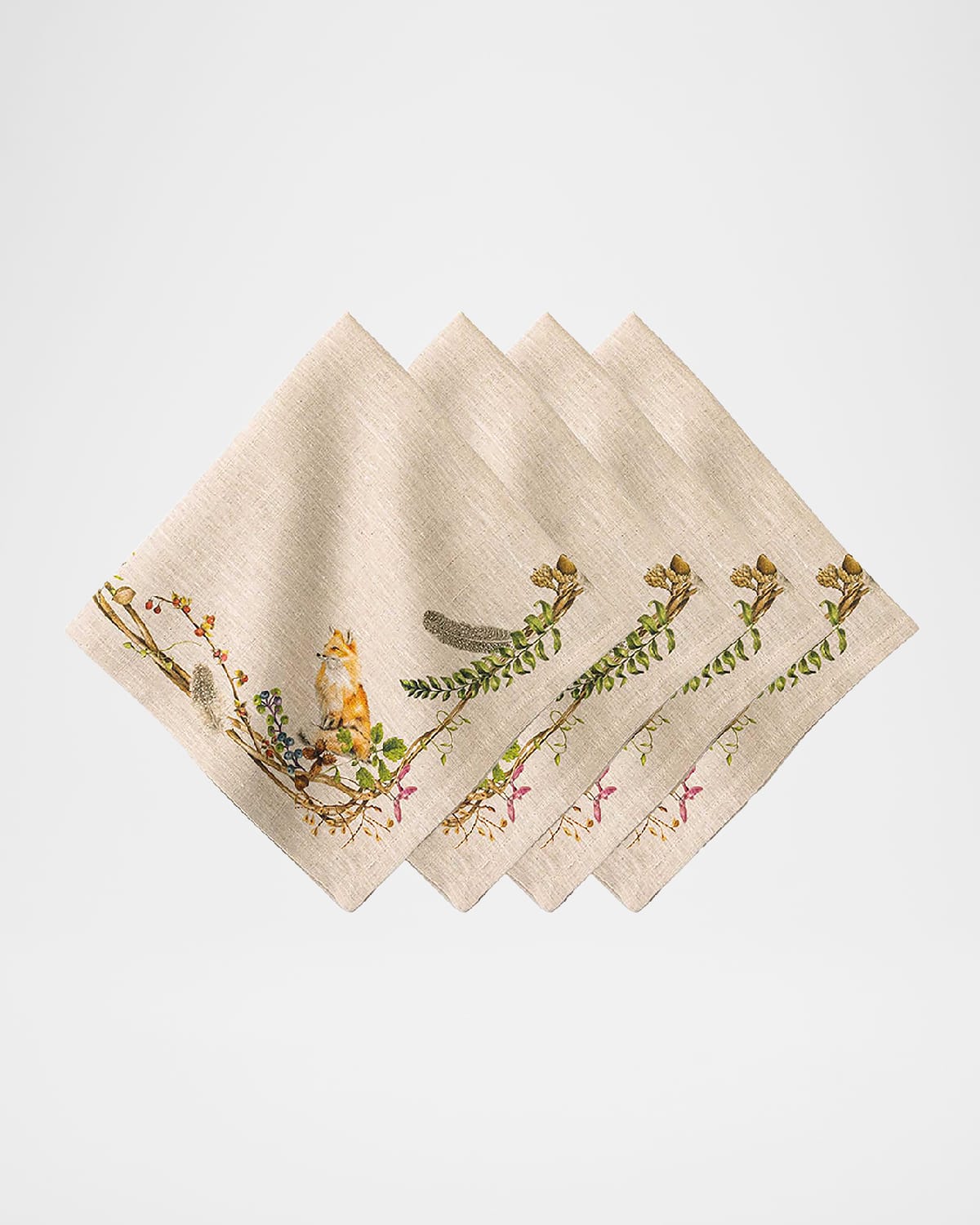 Image Juliska Forest Walk Animal Napkins, Set of 4