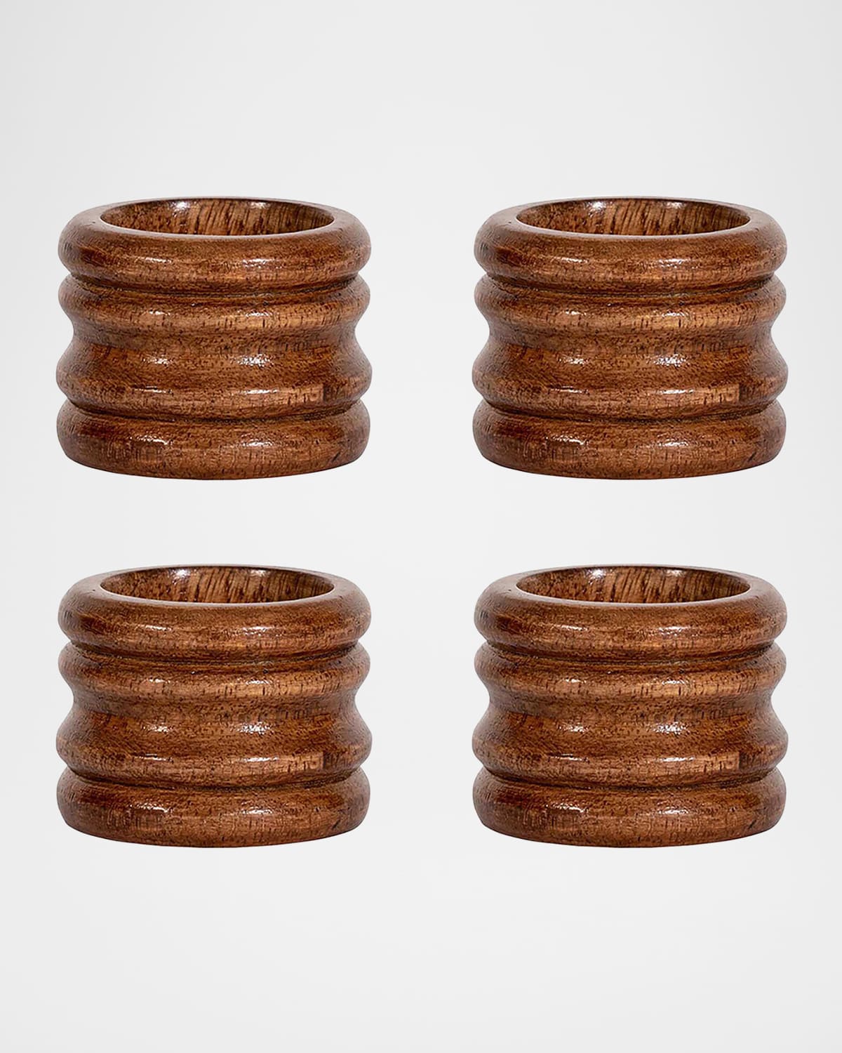 Image Juliska Bilbao Wood Napkin Rings, Set of 4
