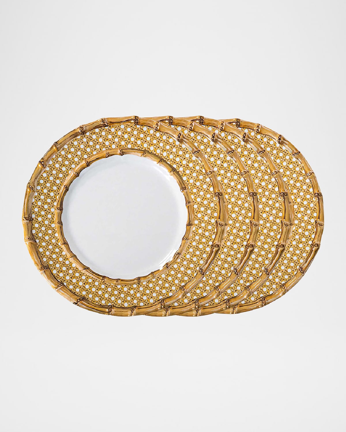 Image Juliska Bamboo Caning Melamine Dessert/Salad Plates, Set of 4