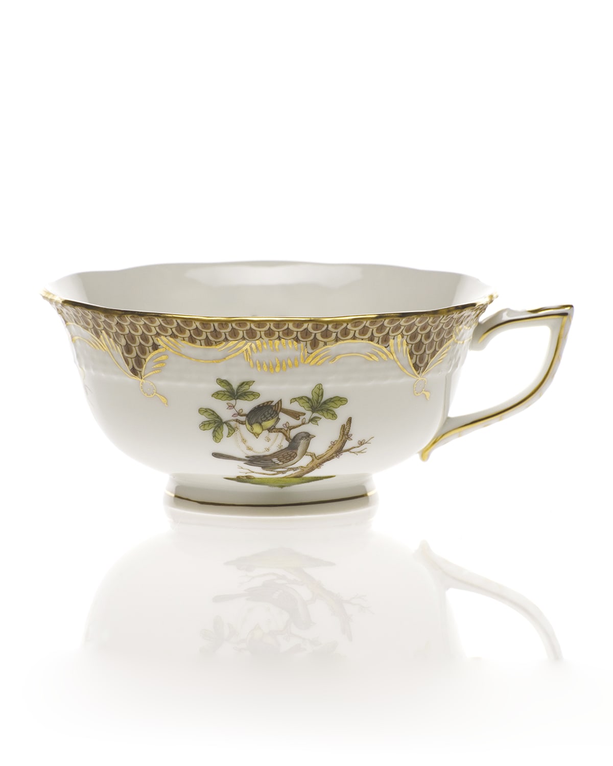 Image Herend Rothschild Bird Brown Tea Cup