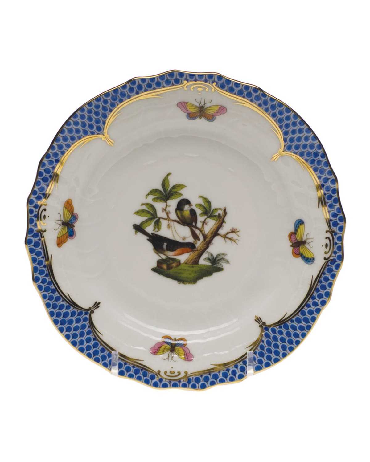 Image Herend Rothschild Bird Blue Motif 2 Bread & Butter Plate