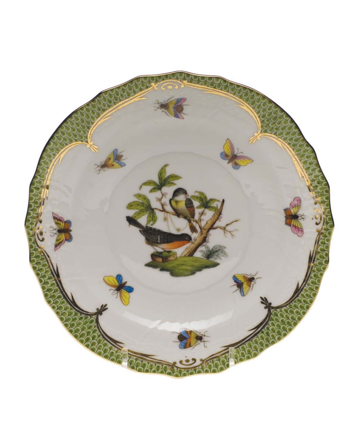 Image Herend Rothschild Bird Green Motif 02 Salad Plate