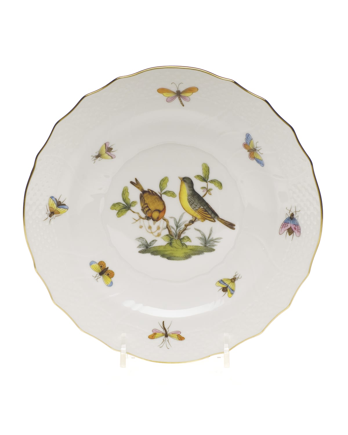 Image Herend Rothschild Bird Salad Plate #7