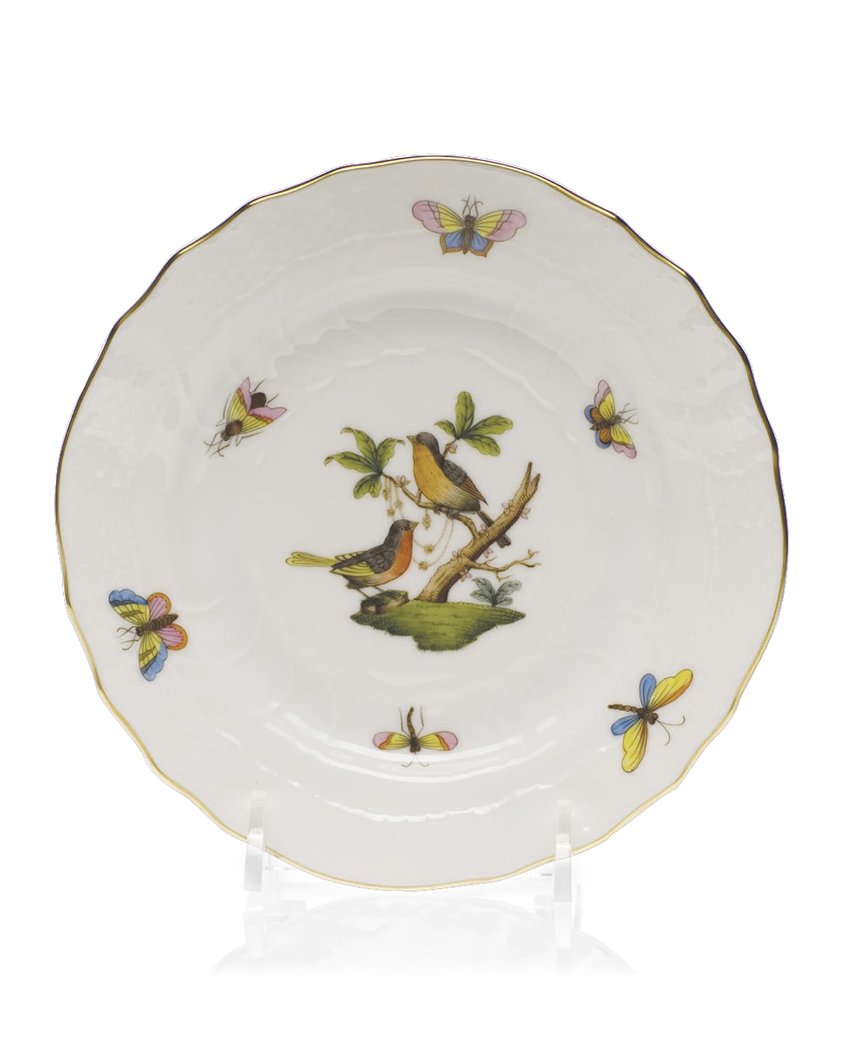 Image Herend Rothschild Bird Bread & Butter Plate #8