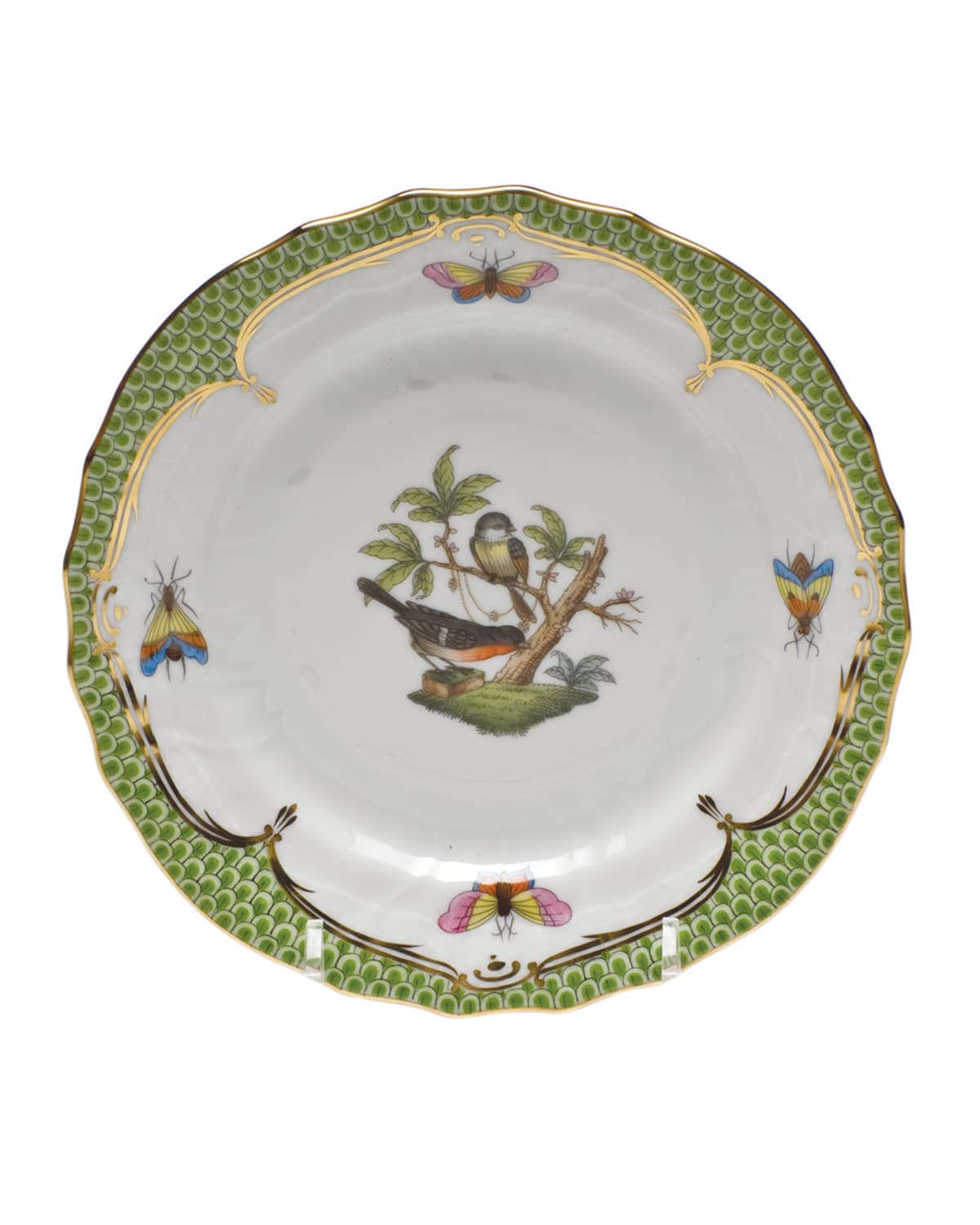 Image Herend Rothschild Bird Green Motif 2 Bread & Butter Plate